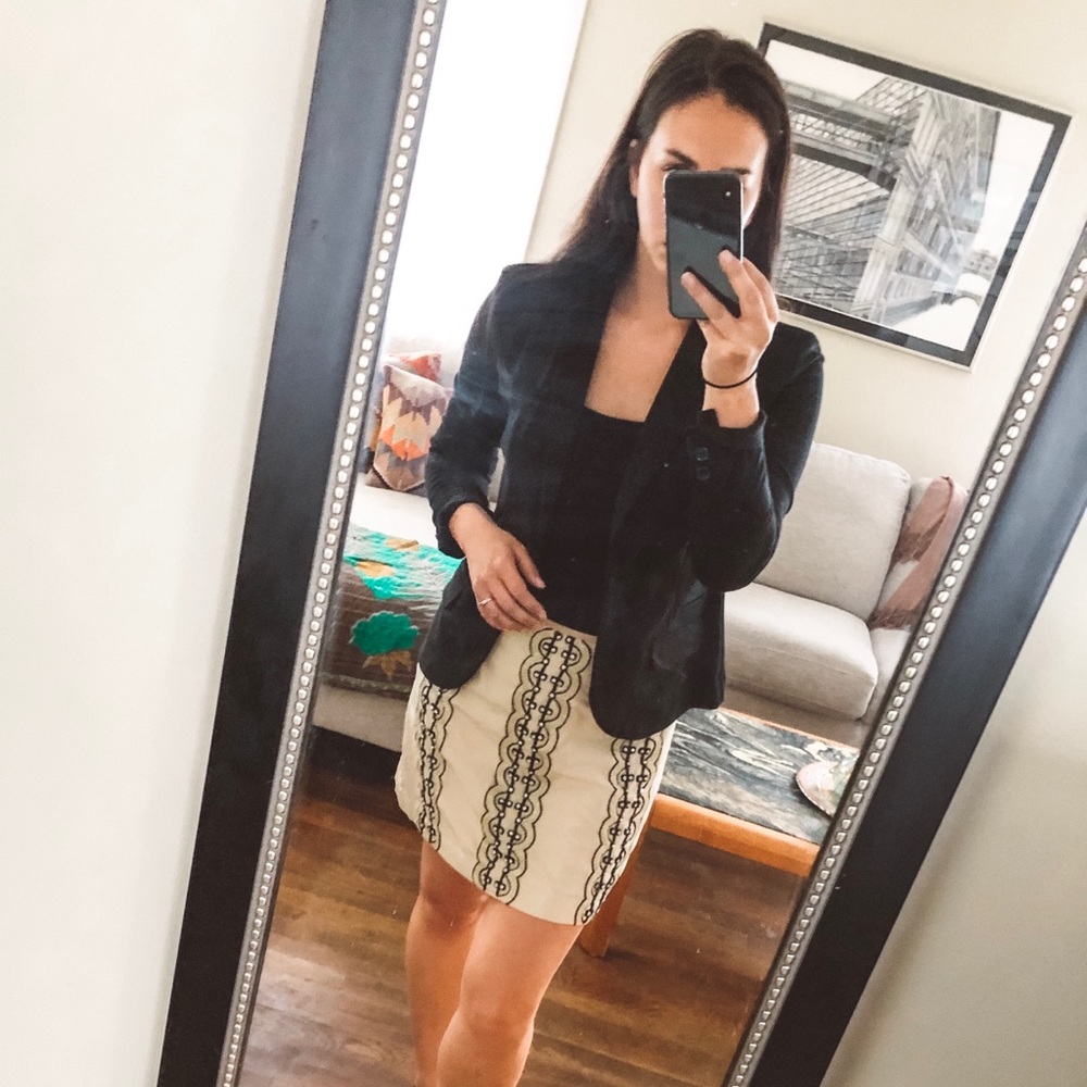 ⚡️Tracy Reese for Anthropologie Beaded Mini Skirt